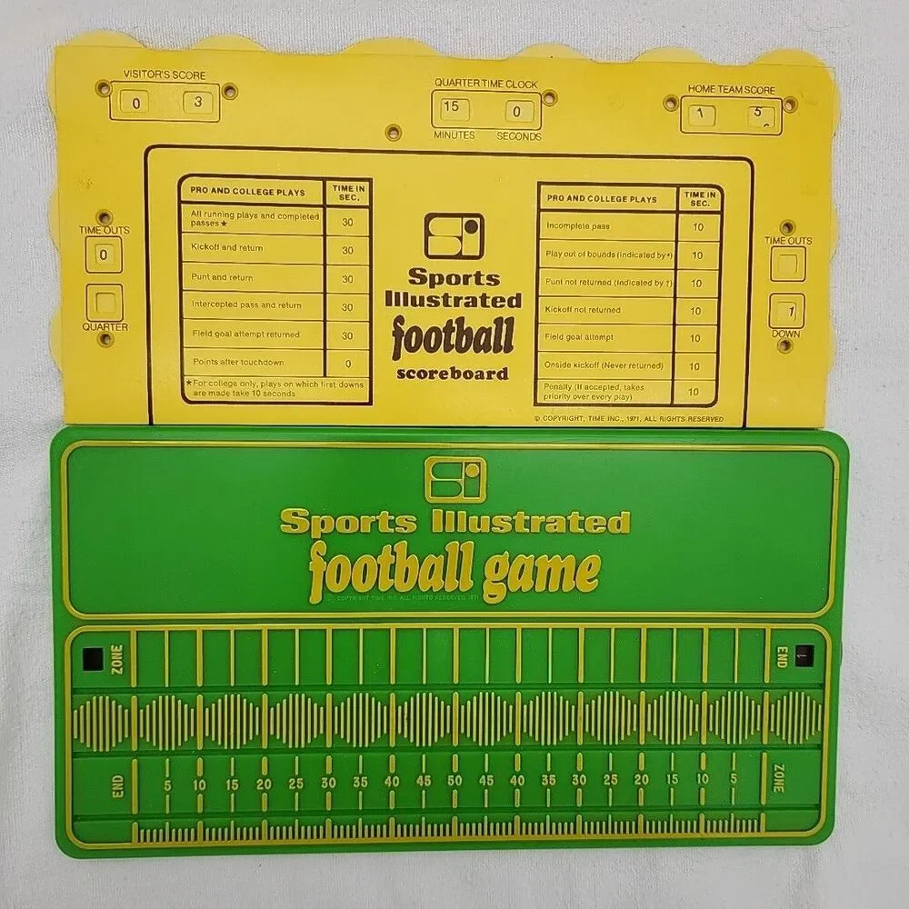 Game 1972 Sports Illustrated Pro Football Realistic Offense Defense Complete VTG